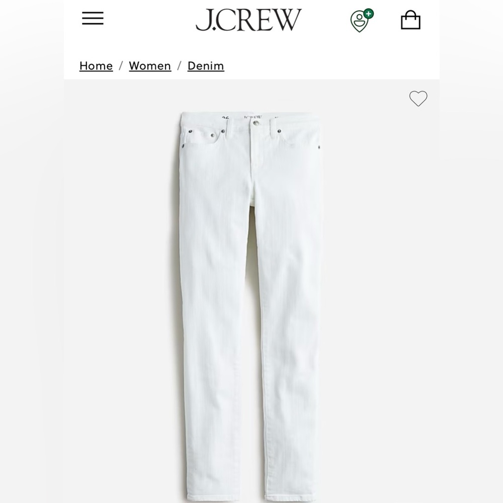 J Crew white jeans